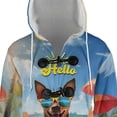 thumbnail image 4 of Hello Summer Miniature Pinscher Pool Day on Watermelon Float All Over Print 3D Hooded Duffle Toggle Coat Mini Pin Dog Lover - 13008, 4 of 6