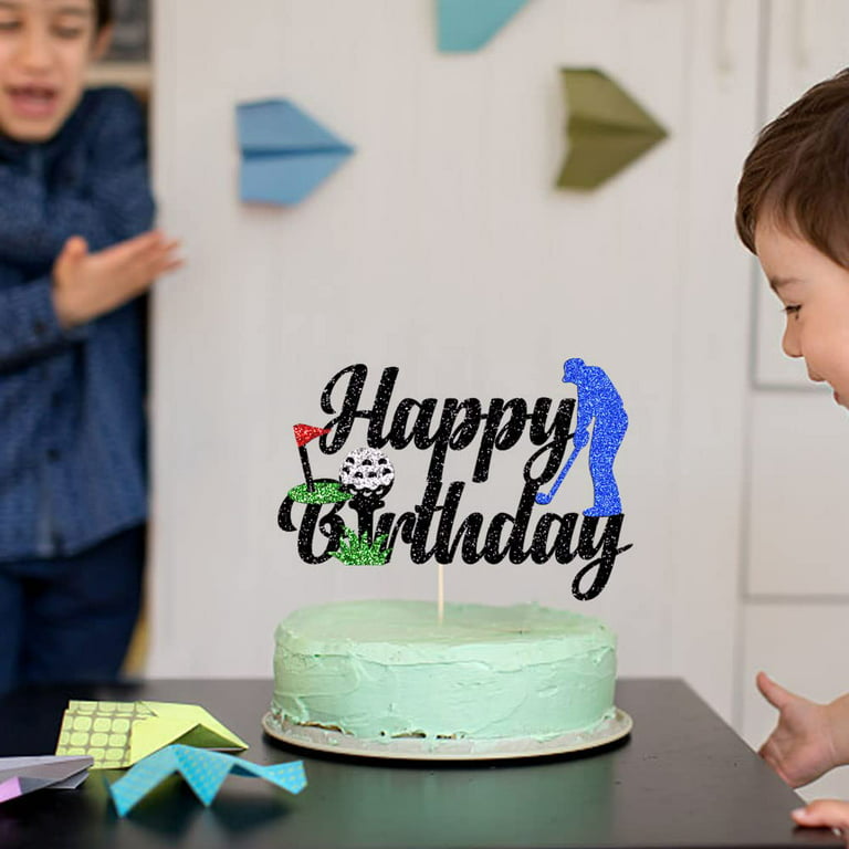 Golf Birthday Peel & STick Edible Cake Topper Decoration for Cake Borders