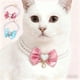 thumbnail image 1 of Collar collar de lazo de perlas para mascotas | Collar de perlas falsas ajustable para perros pequeños y medianos gatos | Diseño ligero y seguro, rosa azul, 25cm/30cm | Accesorio elegante para, 1 of 6