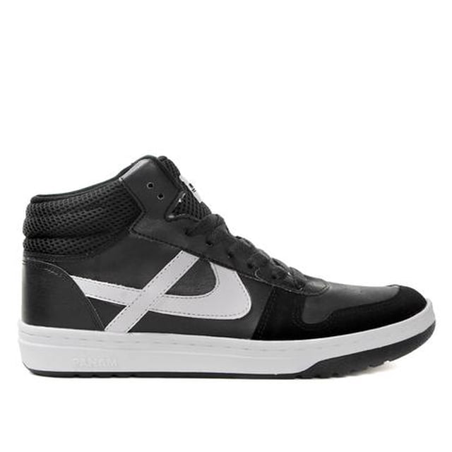 Tenis Abotinado para caballero Panam 10516-0060 Tepoz Azabache Negro/Blanco