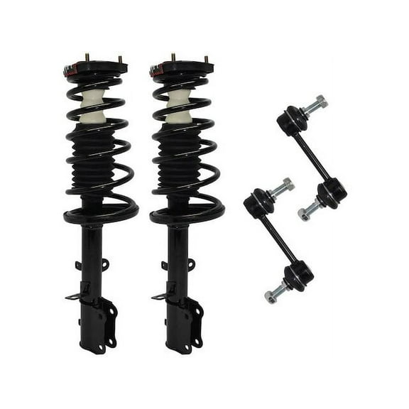 Rear Strut Assembly and Sway Bar Link Kit - Compatible with 1993 - 2002 Toyota Corolla Sedan 1994 1995 1996 1997 1998 1999 2000 2001
