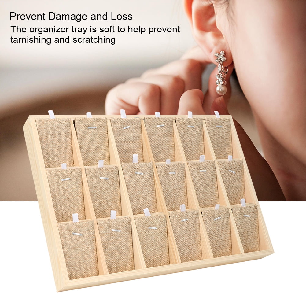 Mebbay Stackable Jewelry Showcase Storage Jewelry Display Tray