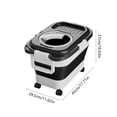 thumbnail image 3 of Contenedor plegable con ruedas para almacenar comida para mascotas – Recipiente hermético e impermeable para alimentos secos para perros y gatos – Contenedor portátil para croquetas, ideal para, 3 of 6