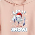 thumbnail image 3 of Trolls Movie - Christmas - Let It Snow - Cloud Guy - Juniors Cropped Pullover Hoodie, 3 of 5