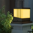 thumbnail image 2 of Miangastore Pillar Lights Outdoor Post Light Fixture Black 1Set 5.2X5.2X5.2In Abs, 2 of 8