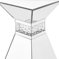 thumbnail image 5 of Pemberley Row MDF Clear Accent Pedestal End Table Square Contemporary, 5 of 6