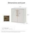 thumbnail image 4 of Mopio Blake Storage Cabinet, Sideboard Buffet Cabinet with Storage, Small Modular Accent Display Cabinet, Kitchen Coffee Bar Pantry Cabinet, Media Console Credenza for Living Room (Arched, White), 4 of 9