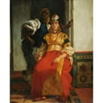 thumbnail image 3 of Alfred Dehodencq 15x18 Black Modern Framed Museum Art Print Titled - Jewish Married in Morocco (ca 1870), 3 of 5