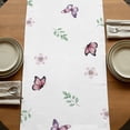 thumbnail image 5 of Table Runners 90 Inches Long Dress Scarves, Tulips Spring Floral Farmhouse Coffee/Dining/Kitchen Table Runner for Living Room, Pastoral Flowers Butterfly Farmhouse 13x90 Inch, 5 of 9