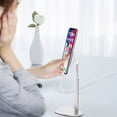 thumbnail image 4 of Heart Shaped Desktop Tablet Support Flexible Phone Support Metal Bracket Silver, 4 of 8