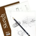 BAZIC Sketch Pad 30 Sheets 9" X 12" Top Spiral Sketchbook Drawing Pads