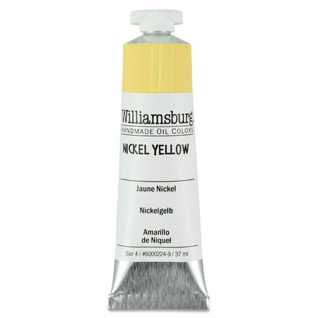 UPC: 0877463000737 | Williamsburg Handmade Oil Paint 37ml Nickel Yellow