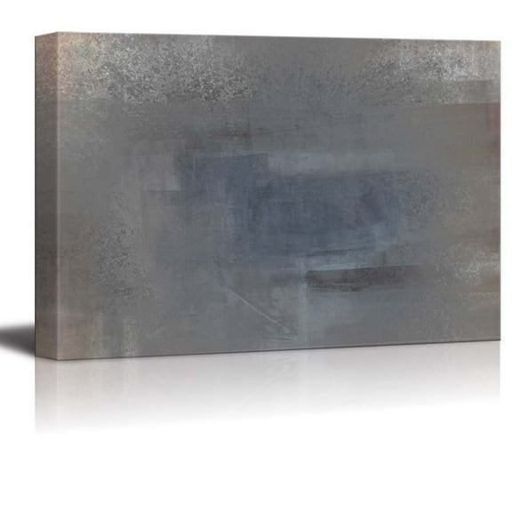 wall26 - Different Shades of Grey Abstract Painting - Canvas Art Home Art - 12x18 inches