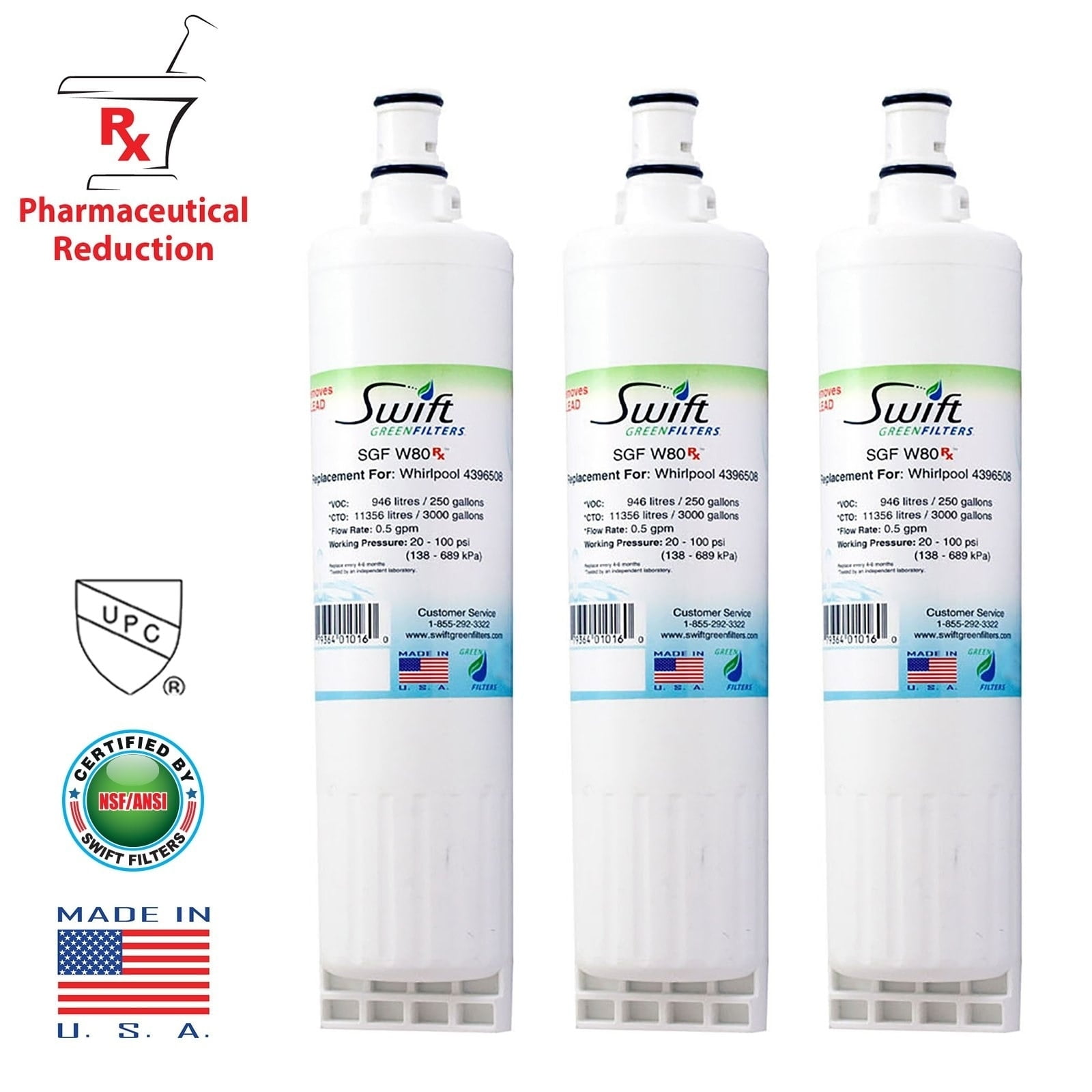 Swift Green Filters Ltd. Replacement Whirlpool 4396510 EDR5RXD1