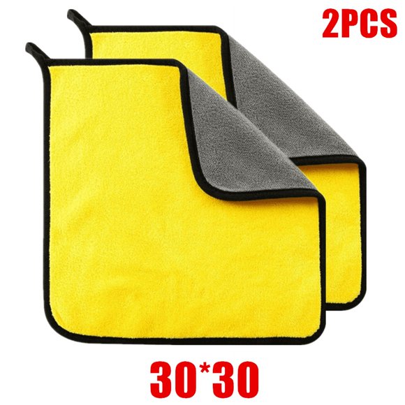 Car Wash Microfiber Towels 1/2/6PCS, Soft Double Layer Drying Cloth for Car Detailing and Home Cleaning