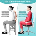 thumbnail image 2 of RAINBEAN Doctor Recommended Premium Gel & Memory Foam Seat Cushion, Ergonomic Office Desk Accessories, For Office Chairs & Car (Black), 2 of 6