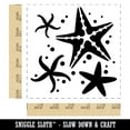 thumbnail image 2 of Ocean Starfish Sea Stars Self-Inking Rubber Stamp Ink Stamper - Red Ink - Large 1-1/2 Inch, 2 of 7