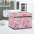 thumbnail image 4 of SEANATIVE Pink Gold Marble Sewing Machine Cover Easy Storage Sewing Machine Protective Dust Cover with Pocket for Most Standard Sewing Machines Dust Cover, 4 of 7