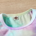 thumbnail image 5 of Gibobby Conjunto niños pequeños bebés Niñass primavera verano estampado algodón manga corta Tops camiseta pantalones cortos trajes ropa(Morado, 5-6 Años), 5 of 5
