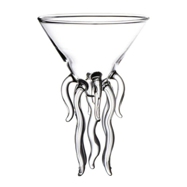 cóctel de pulpo Martini Medusas Copas de vino Copas de vino Bar Goblet Herramientas Vaso Regalo para fiesta en Boda Transparente SM SunniMix Copa de cóctel
