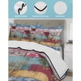 thumbnail image 4 of Vintage Floral King Size Down Alternative Comforter, Lightweight Comforter Quilt Bedding Set with Pillow Shams Farmhouse Botanical Flowers All Seasons Bed Comforter Duvet Insert 96"x106", 4 of 7