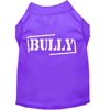 Pet Dog Cat Shirt Screen Printed, "Bully"