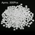 thumbnail image 3 of PERLAS PLANAS DE 300 Pcs 10mm DE PLÁSTICO ABS DOMO REDONDO IMITACIÓN PERLAS BEADS ARTESANÍA BLANCAS, 3 of 5