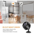 thumbnail image 3 of Mini Security Camera,WiFi  1080P HD IP Camera,Portable Night Vision Nanny Cam Home Security Surveillance Baby Monitor, Outdoor Monitor for Indoor/Outdoor/Pet, 3 of 9