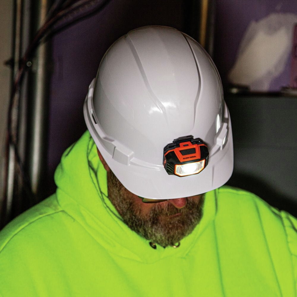 Klein Tools Hard Hat, Non-vented, Cap Style with Headlamp - 1 EA (409-60107)