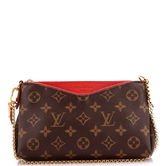 Pre-Owned Pallas Clutch Monogram Canvas with Leather By Rebag