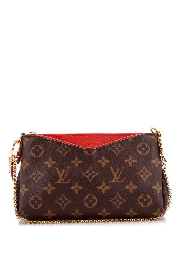 Pre-Owned Pallas Clutch Monogram Canvas with Leather By Rebag