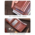 thumbnail image 4 of Men Large Capacity Genuine Leather Bifold Wallet RFID Blocking Vintage Credit Card Holder, 4 of 8