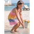 thumbnail image 6 of XINXIAOO Girls Knit Swimsuit Cover ups Summer Gradient Knit Beach Tank Dress Bathing Suit Coverups Cami Dress, Size 8-12Y, 6 of 8