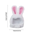 thumbnail image 3 of Cute Bunny Ears Cat Dog Hat, Soft Plush Pet Costume Accessory for Easter, Halloween, Christmas, Photo Props, 3 of 8