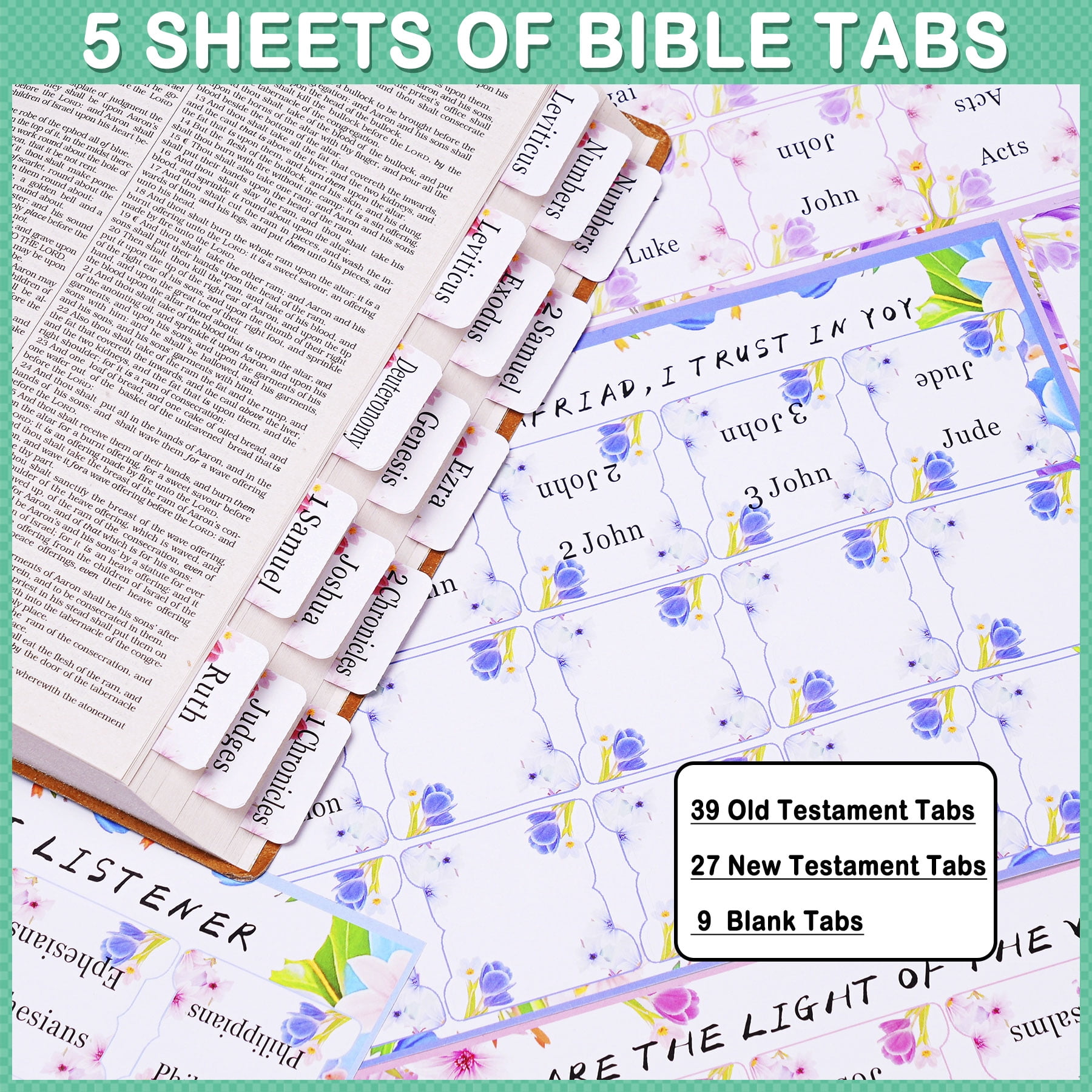 Bible Study Supplies for Women Men Journaling Kit with Carrying Cover Case Bag Tabs Highlighters Christian Catholic Spiritual Gifts Accessories Bulk with Tags Stickers Bracelets Bookmark Sticky Notes
