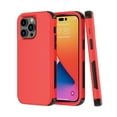 thumbnail image 4 of Xhy iPhone 14 Pro Max Case with Screen Protector Military Grade Full Body Protection 3 in 1 Shock and Drop Resistant Rugged TPU Durable Detachable for iPhone 14 Pro Max 6.7 inch 2022 Phone - Red Black, 4 of 5