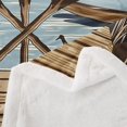 thumbnail image 3 of Erosebridal Rustic Boat Oar Fleece Blanket 90x90,Paddle Lake Life Sherpa Blanket,Cabin Decor, 3 of 6
