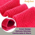 thumbnail image 7 of Lovely Annie Big Girl's & Women's 1 Pairs Knee High Wool Socks | Comfy, Cozy and Fancy Leg Warmer Stockings AFS05 Size L/XL(Red), 7 of 7
