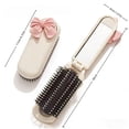 thumbnail image 3 of Foldable Mirror Hairbrush - Compact Travel Detangling Comb with Air Cushion Massage, 2-in-1 Folding Hairbrush & Mirror, Portable Grooming Tool for Purse, Gym Bag, Handbag, 3 of 6