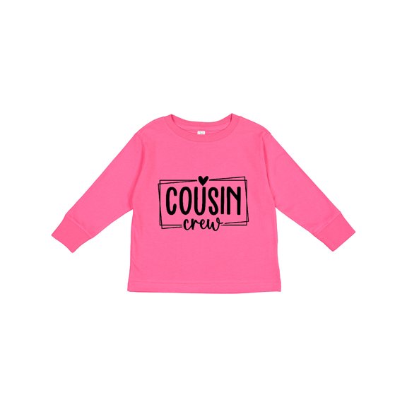 Inktastic Cousin Crew Boys or Girls Long Sleeve Toddler T-Shirt