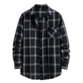 thumbnail image 2 of Plaid Shirts for Men Clearance Sale,Mens Plaid Shirts Long Sleeve,Plaid Shirts,Flannel Plaid Shirt for Men Regular Fit Button Down Shirts Long Sleeve Casual Button Up Plaid Shirts Tops, 2 of 7