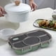 thumbnail image 1 of Fiambrera portátil Soledad caja Bento compartimento múltiple Contenedor de comida para Picnic Verde Sin Tazón 28,5 cm x 19,6 cm x 6,5 cm, 1 of 10