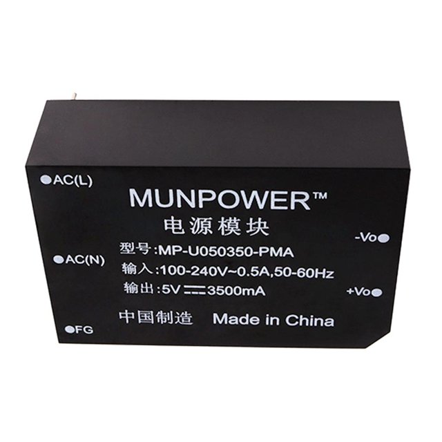 Interruptor Convertidor de Alimentación MP-050350/120200/240100-PMA para Luces LED de 240V a 5/12/24VCC para Oficina//Laboratorio 5V3A3.5A Yotijar Tablero de alimentación del interruptor
