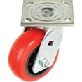 thumbnail image 3 of Faultless Swivel Plate Caster 1498-8 8"" Polyurethane Wheel, 3 of 3