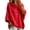 15-Red, variant on Sweatshirts for Women Trendy 3/4 Sleeve Hoodies Lightweight Pullover Baggy Tops Solid Color Spring Fall Outfits Blue 2XL