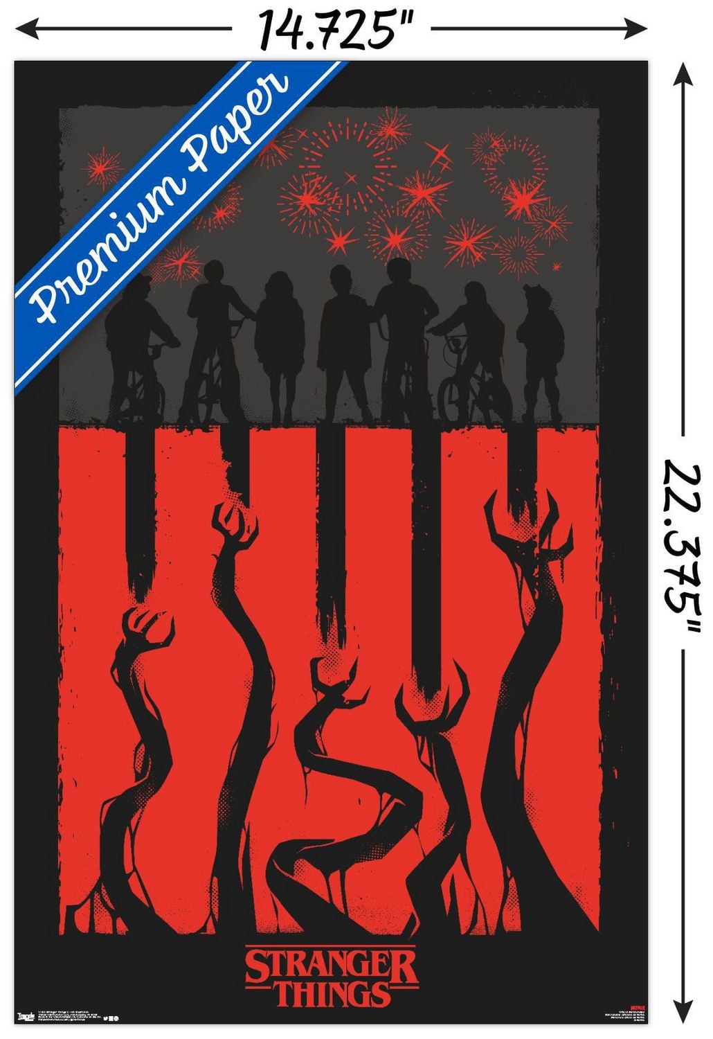 Netflix Stranger Things: Season 3 - 4Th Illustration Wall Poster, 22.375" x 34"