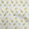 thumbnail image 1 of oneOone Cotton Poplin Dark Mustard Fabric Scissor Quilting Supplies Print Sewing Fabric By The Yard 42 Inch Wide, 1 of 6