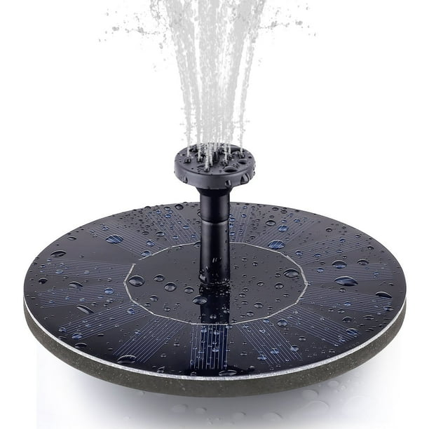 Solar Powered Bird Bath Fountain Pump 1.4W Floating Solar Panel
