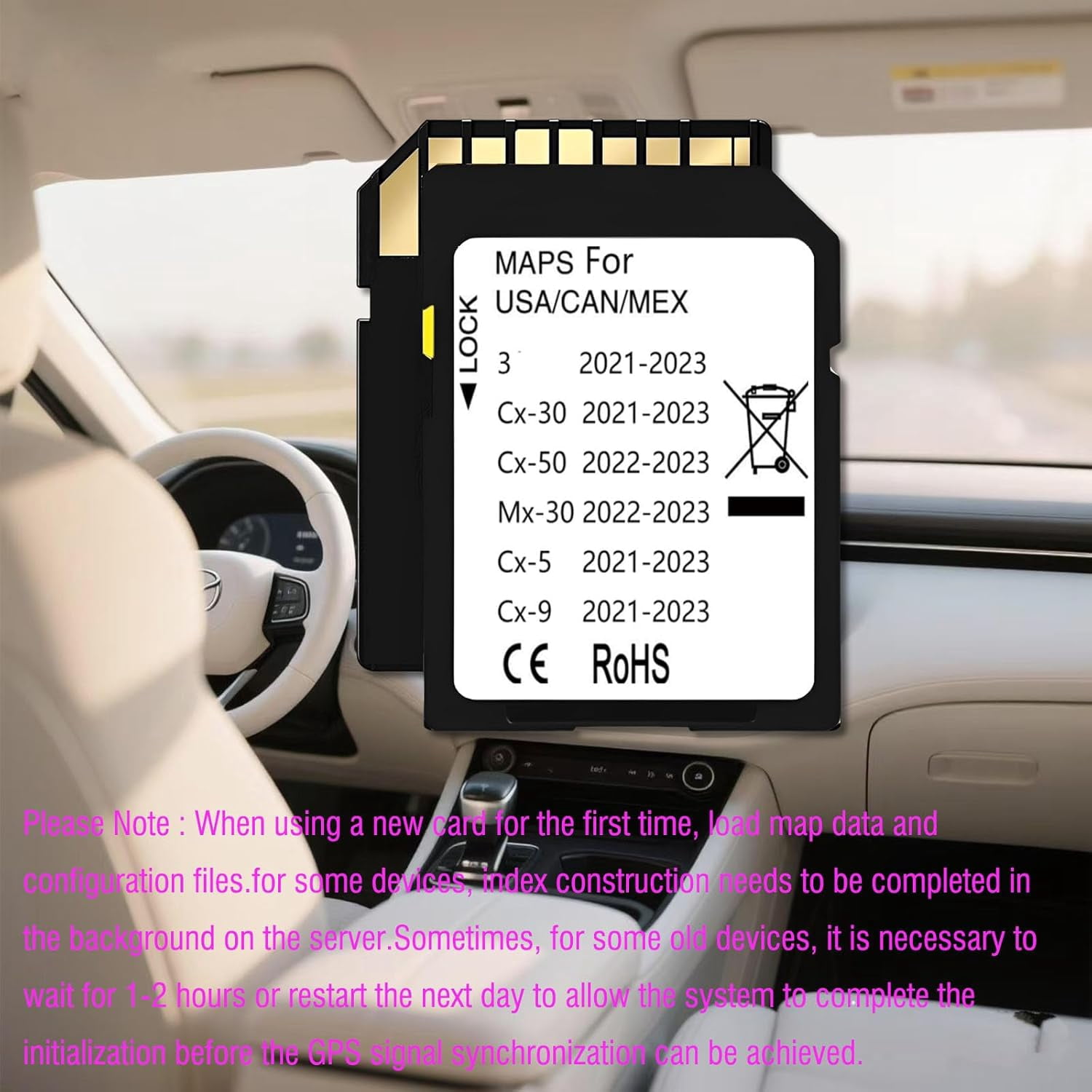 Latest Navigation sd Card Compatible with Maz*da Cx50(2022-2023), Cx30(2021-2023),3(2021-2023), Cx5(2021-2023), Cx9(2021-2023), Cx30(2021-2023), Cx50(2022-2023), Mx30(2022-2023)