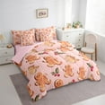 thumbnail image 3 of Manfei Lovely Gingerbread Bedding Comforter Set 7-Piece for Girls Boys, Merry Xmas Gifts King Bedding Sets, Happy New Year Bed Sheets, Ultra Soft Home Decor, 3 of 8